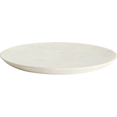 Kave Home Bílý mramorový talíř Erefi 30 cm
