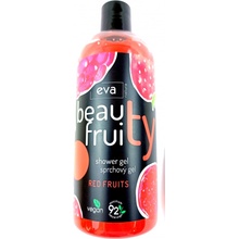 Eva Natura Beauty Fruity Red Fruits sprchový gél s vôňou červeného ovocia 400 ml