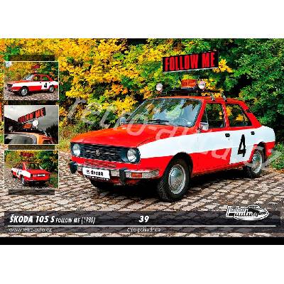 Pohlednice č. 39 - ŠKODA 105 S FOLLOW ME (1980)