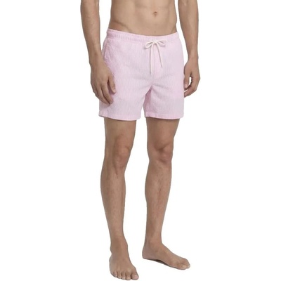 JACK & JONES Бански гащета Jack & jones Maui Ocean Seersucker swimming shorts - Pink (Lilac Sachet / Star White)