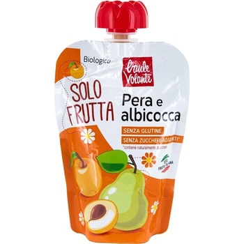 Baule Volante Bio ovocná kapsička Solo Frutta Hruška a marhuľa 100 g