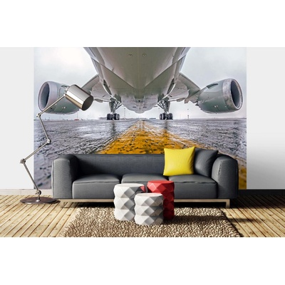 DIMEX ART Самозалепваща се флизелинова фототапета голям пътнически самолет 375 x 250 см