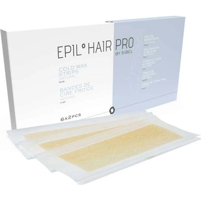 Sibel Epil Hair Pro Cold Wax Strips Natural Body 6 x 2 ks