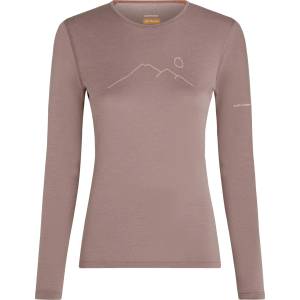 Icebreaker Дамско мериносово термобельо Icebreaker Women's Merino 200 Oasis L/S Crewe Rainer Ridge Merino base layer - Summit - размер XS (115-2668-0311)