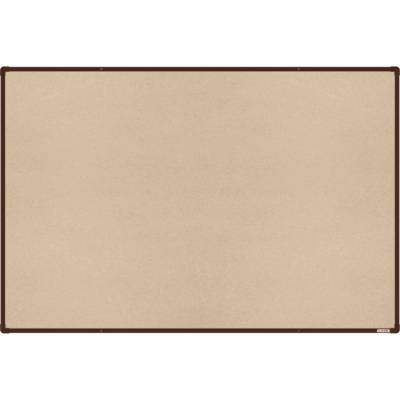 VMS VISION Textilní nástěnka boardOK s hnědým rámem 1500 x 1200