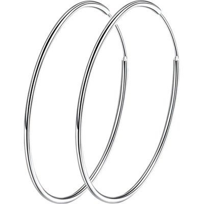 Grace Silver Jewellery stříbrné kruhy průměr E-SCE598 stříbrná