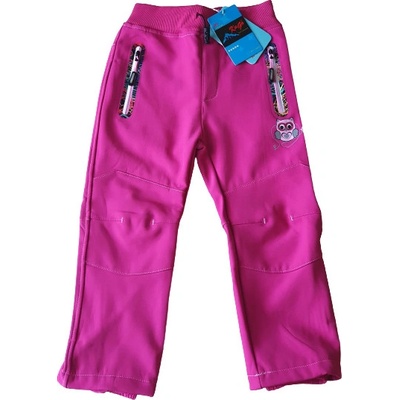 Kugo dětské softshellové kalhoty Růžová