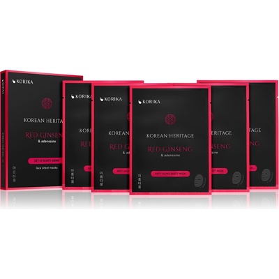 Korika Korean Heritage plátenná maska proti vráskam 5 x 25 g
