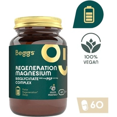 Beggs Regeneration Magnesium Bisglycinate + P5P Complex 60 kapsúl