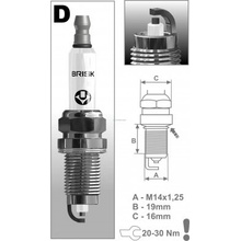 BRISK zapaľovacia sviečka DOX15LE-1 Extra (1501) BRISK 1501