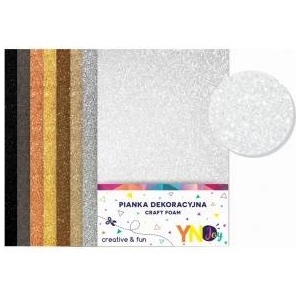 Interdruk Decorative foam Glitter glam 8 col NC-019 NOSTER