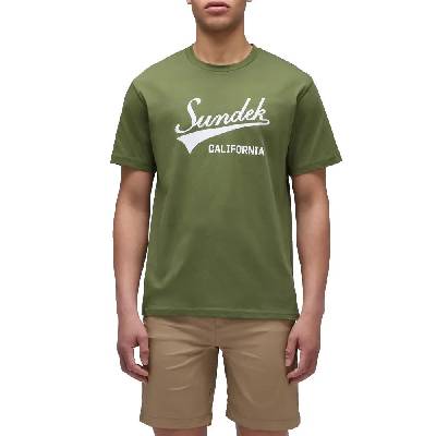 Тениска Sundek written short sleeve T-shirt - Green (Dino)
