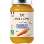 Simple Comme БИО Зеленчуково пюре "Лека нощ" Моркови и Булгур 190г