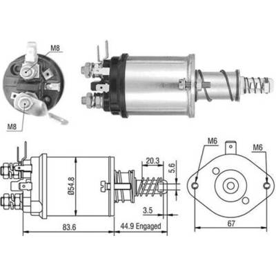 Elektromagnetický spínač pre żtartér MAGNETI MARELLI 940113050388