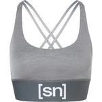 super. natural Дамски спортен сутиен super. natural Women's Super Top Sports bra - Cashmere Grey Melange (114-1948-1912)