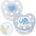 Baby-Nova Силиконова залъгалка с ринг Baby Nova - размер 1, сърце и слонче, 2 броя (28220)