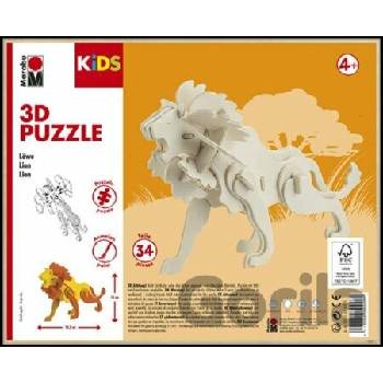 Marabu 3D puzzle „lev“ 34ks