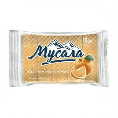 Вафли Мусала с вкус на портокал 10бр. 220гр