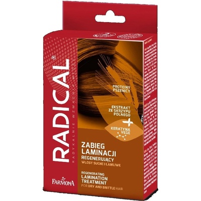 Radical regeneračné ošetrenie laminácie vlasov maska 15 ml
