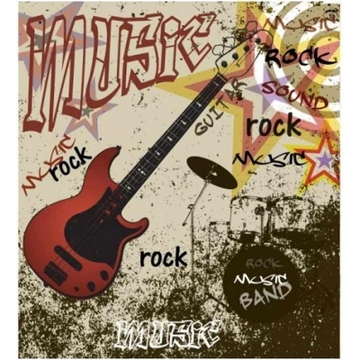 DIMEX ART Флизелинов фототапет червена китара 225 x 250 см