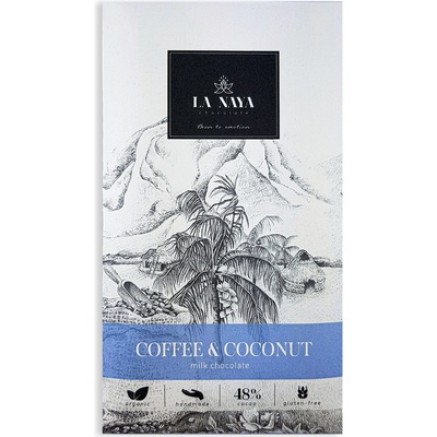 LA NAYA 48% mléčná čokoláda COFFEE & COCONUT 80 g