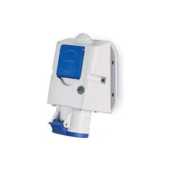 SCAME Промишлен комбиниран контакт 2P+Е 32A+шуко IP54 серия Optima Combi - 513.3253-DF (513.3253-DF)