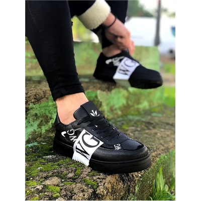 Wagon Мъжки ежедневни обувки wg202 - Черни с Бял #364984 (364984_Черно)