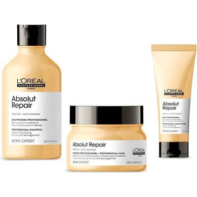 L'Oréal L'Oréal Professionnel Absolut Repair Комплект - Шампоан, Балсам и Маска, 300 + 200 + 250 ml