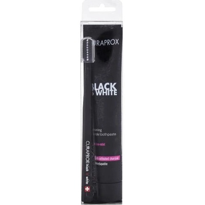 CURAPROX Black Is White комплект паста и четка за зъби 90 ml