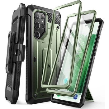i-Blason SUPCASE Unicorn Beetle Pro Case with Screen Protector - удароустойчив хибриден кейс с вграден протектор за дисплея за Samsung Galaxy S23 Ultra (зелен)