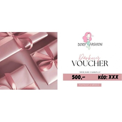 Dárkový voucher v hodnotě 500,- Kč