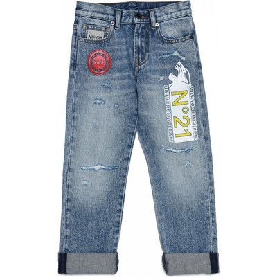 NO21 Trousers Blue Denim