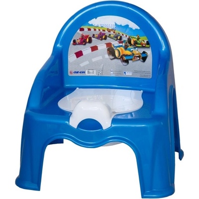 Ozerplastik Nočník židlička modrá/auta