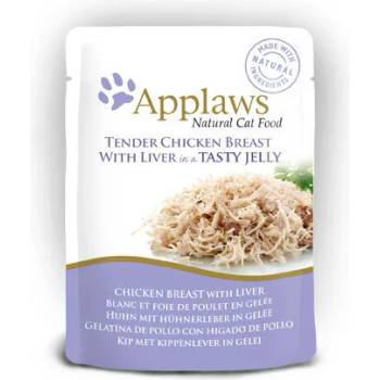 Image 1 of Applaws Chicken with Liver in Jelly - пилешко и дроб в желе 70gr