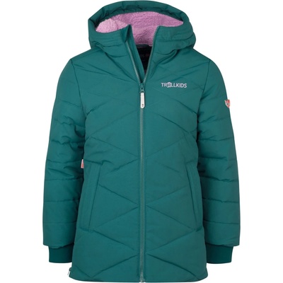 Trollkids Детско палто Trollkids Girl's Bergen Coat - Midnight Petrol / Light Violet - размер 98 (EU) (703-3287-0512)