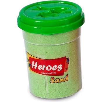 Heroes Кинетичен пясък Heroеs - Зелен, 200 g (KUM-020)