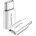 Huawei Оригинален MicroUSB на USB - C Адаптер - Бял KP31225