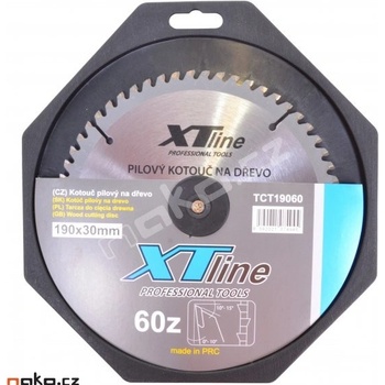 Xtline TCT19060 pilový kotouč profi 190x30/60 zubů, trapézové