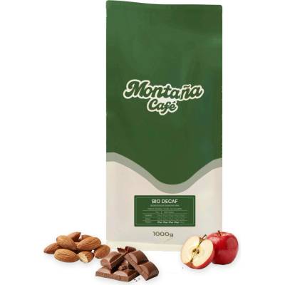 Café Montaña Bio Swiss Water Decafbio bez kofeinu zrnková 1 kg