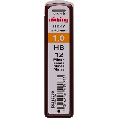 Rotring tuhy do mikrotužky 1,0 mm, HB S0312700 12 ks