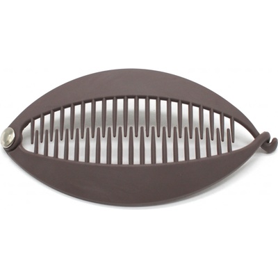 Spona - banánek hnědý ovál Barva: hnědá – Zbozi.Blesk.cz