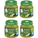 Nestle Моето първо пюре Nestle Gerber Organic - Зелен грах, броколи и тиквички, 4 х 125 g (4х 12458580) - baby
