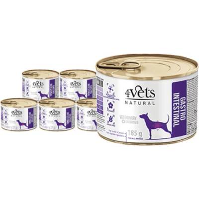 4Vets Dog Natural Veterinary Exclusive Gastro Intestinal 6 x 185 g