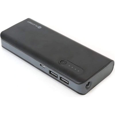 Platinet Power Bank 8000 mAh - външна батерия с 2 USB изходa за таблети и смартфони (черен-сив)