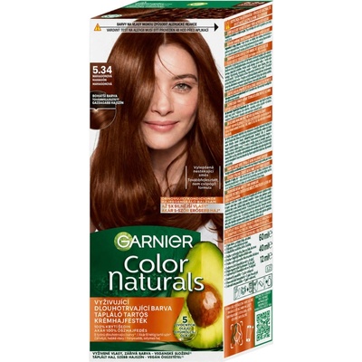 Garnier Color Naturals Vyživujúca permanentná farba na vlasy 5.34 Mahagónová