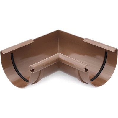 Bryza PVC Vnútorný roh 125 mm hnedý
