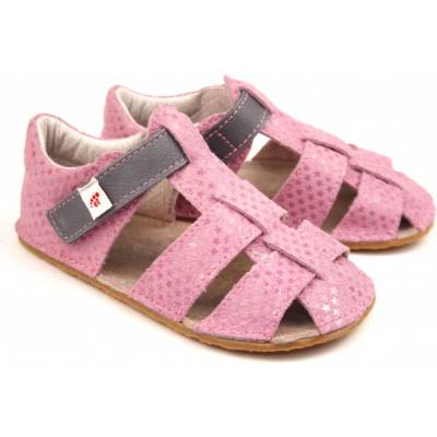 EF barefoot sandálky ružová s šedou
