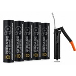 MANNOL 5 бр X 400г Многофункционална литиева грес MANNOL LT-43 Ester Lithium Grease + Пистолет за грес, такаламит PROFITOOL (MN LT-43 Grease 2kg - 0XPTJB0055)