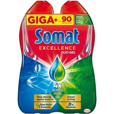 Somat Excellence gél do umývačky DUO Anti-Grease 2 x 810 ml