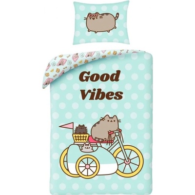 Halantex Povlečení Pusheen Good Vibes Bavlna 140x200 70x90